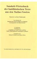 Sanskrit-Worterbuch Der Buddhistischen Texte Aus Den Turfan-Funden