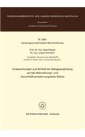Untersuchungen Zum Einfluß Der Gefügeausbildung Auf Das Wälzreibungs- Und Verschleißverhalten Vergüteter Stähle