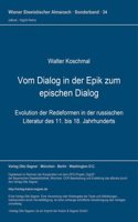 Vom Dialog in Der Epik Zum Epischen Dialog