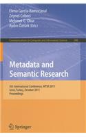 Metadata and Semantic Research