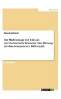 Markenimage von C&A als unternehmerische Ressource. Eine Messung mit dem Semantischen Differenzial