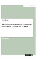 Bedeutung des literarischen Lernens in der Grundschule. Potential der Lesekiste