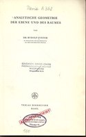Analytische Geometrie Der Ebene Und Des Raumes