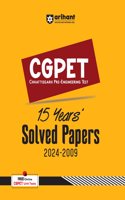 Arihant CGPET Entrance Exam Solved Papers | 15 Yearsâ€™ Solved Papers with Detailed & Accurate Solution