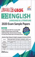 Super 10 CBSE Class 10 English Language & Literature 2020 Exam Sample Papers for  2nd Edition