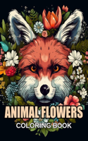 Animal Flowers Coloring Book