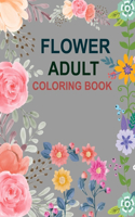 Flower Adult Coloring Book
