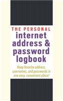 The Personal Internet Address & Password Logbook