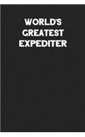 World's Greatest Expediter: Blank Lined Career Notebook Journal