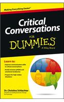 Critical Conversations For Dummies