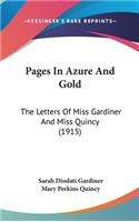 Pages In Azure And Gold