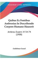 Quibus Ex Fontibus Ambrosius In Describendo Corpore Humano Hauserit