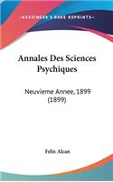 Annales Des Sciences Psychiques