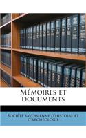 Mémoires Et Documents