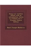 Essays on Vocation; Edited with an Introduction. Series 1-2 Volume Ser.2