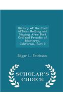 History of the Civil Affairs Holding and Staging Area