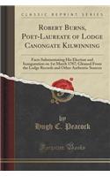 Robert Burns, Poet-Laureate of Lodge Canongate Kilwinning