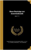 Neue Beyträge zur Insectenkunde; Band T 11