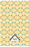 Notebook Journal Dot-Grid, Graph, Lined, No lined: Boho Aztec Tribal Arrow Cream Orange: Small Pocket Notebook Journal Diary, 120 pages, 5.5" x 8.5"(Blank Notebook Journal Dairy)