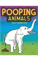 Pooping Animals Adult Coloring Book