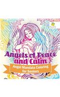 Angels of Peace and Calm Angel Mandala Coloring for Seniors