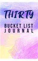 Thirty Bucket List Journal