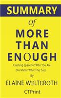Summary of More Than Enough