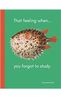 That Feeling When You Forgot to Study