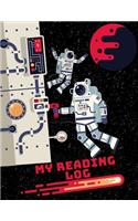 My Reading Log: Space Themed Book Journal for Kids (8.5"x11" Full Colour UK English A4)