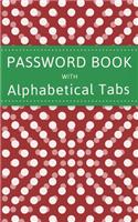 Password Book with Alphabet Tabs