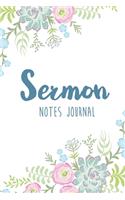 Sermon Notes Journal