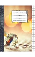 Graph Paper Composition Notebook: 110 Pages - Quad Ruled 4x4 - 8.5" x 11" Marbles Large Notebook with Grid Paper - Math Notebook For Students