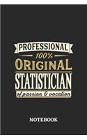 Professional Original Statistician Notebook of Passion and Vocation: 6x9 inches - 110 graph paper, quad ruled, squared, grid paper pages - Perfect Office Job Utility - Gift, Present Idea