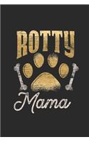 Rotty Mama: Rottweiler Dogs Notebook, Graph Paper (6" x 9" - 120 pages) Animal Themed Notebook for Daily Journal, Diary, and Gift