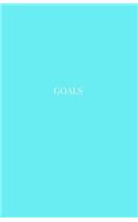 Goals: Daily Goal Setting Journal for Productivity and List Accomplishment Sky Blue