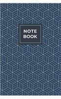 Notebook: Blank Journals and Notebook with Wide Ruled Line to Write in as Daily Journal (Japanese Geometrical Cover Edition)