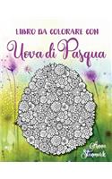 Libro da colorare con uova di Pasqua
