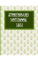 Storyboard Notebook 1.85: 1: Story Board For Kids: 4 Panel / Frame with Narration Lines, For Film & Video Makers, Animators, Advertisers - Hydrangea Cover(36 Storyboard Notebook 1.85:1)