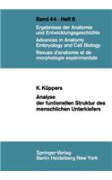 Analyse der funktionellen Struktur des menschlichen Unterkiefers: (44/6 Advances in Anatomy, Embryology and Cell Biology)