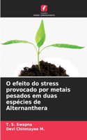 O efeito do stress provocado por metais pesados em duas espécies de Alternanthera