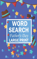 Word Search Fathers Day Large Print