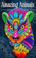 Amazing Animals Adult Coloring Book