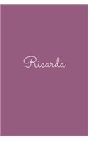 Ricarda: notebook with the name on the cover, elegant, discreet, official notebook for notes, dot grid notebook,