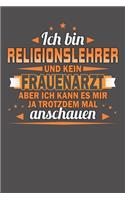 Ich Bin Religionslehrer Und Kein Frauenarzt Aber Ich Kann Es Mir Ja Trotzdem Mal Anschauen: Punktiertes Notizbuch mit 120 Seiten - 15x23cm