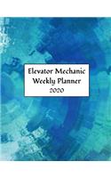 Elevator Mechanic Weekly Planner 2020: Lift Technician Weekly Organizer For Year 2020 (January to December)