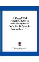 Il Canto X Del Purgatorio Letto Da Naborre Campanini