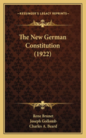 The New German Constitution (1922)