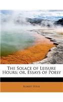 The Solace of Leisure Hours; Or, Essays of Poesy