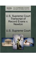 U.S. Supreme Court Transcript of Record Evans V. Newton: (English)