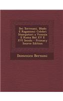 Dei Torresani, Blado E Ragazzoni: Celebri Stampatori a Venezia E Roma Nel XV E XVI Secolo